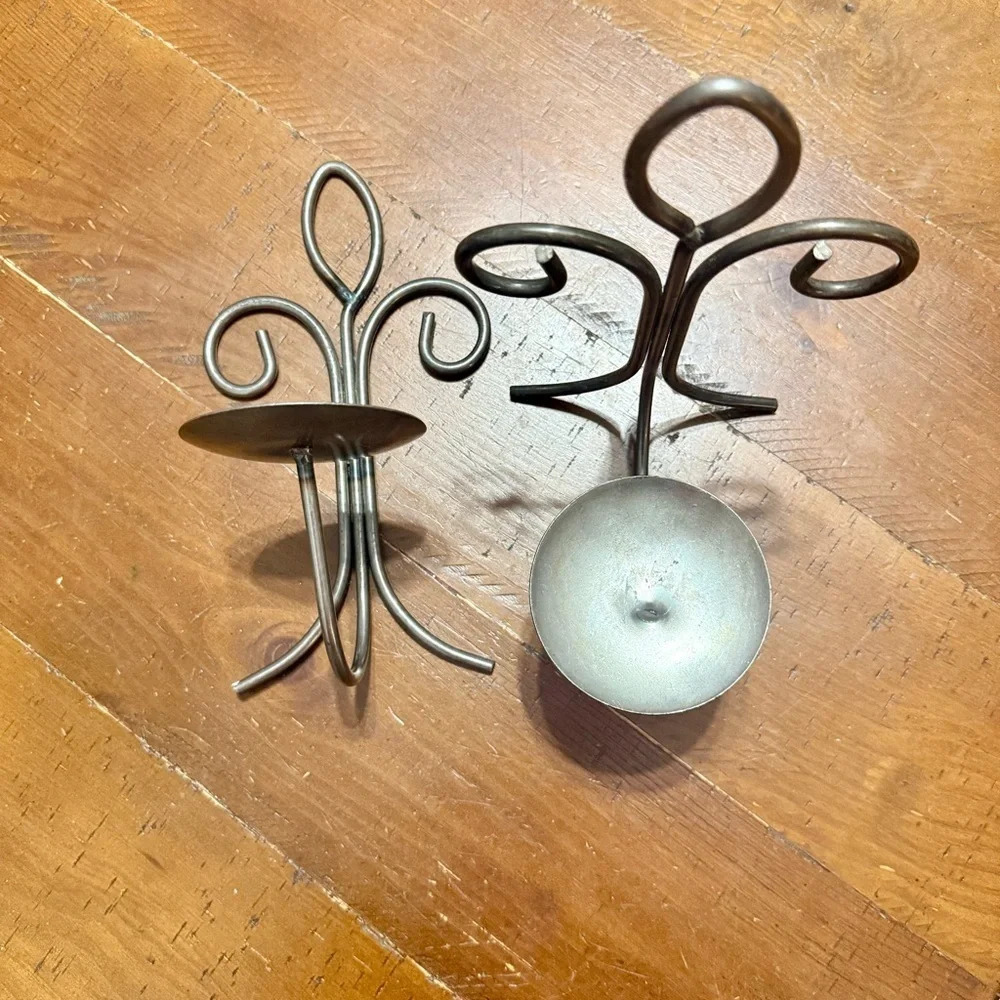 Metal Candle Sconces unbranded. Scroll design, home decor